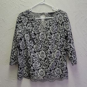 Floral lace top